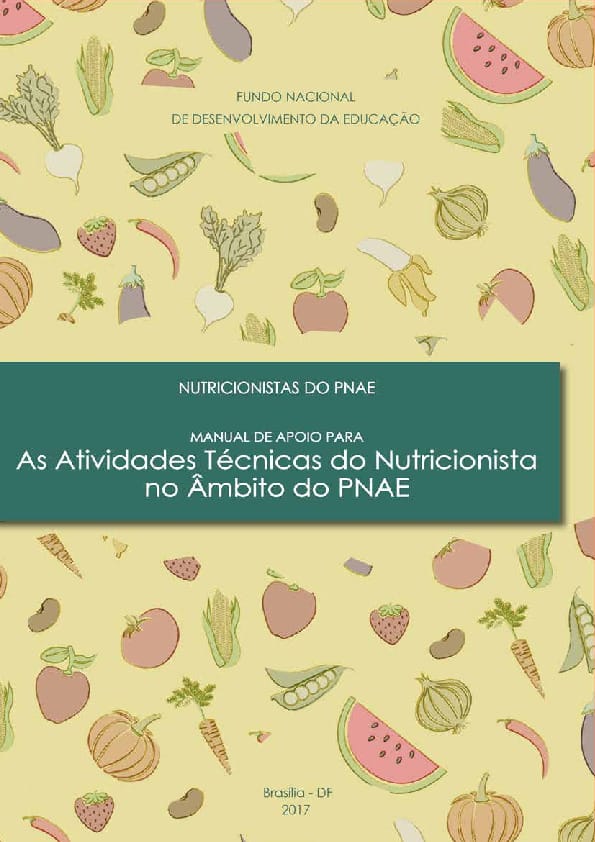 Manual De Apoio Para Atividades T Cnicas Do Nutricionista No Mbito Do