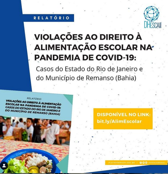 Violações ao direito à alimentação escolar na pandemia de Covid-19