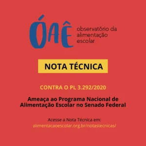 Nota Técnica contra o PL 3.292/2020