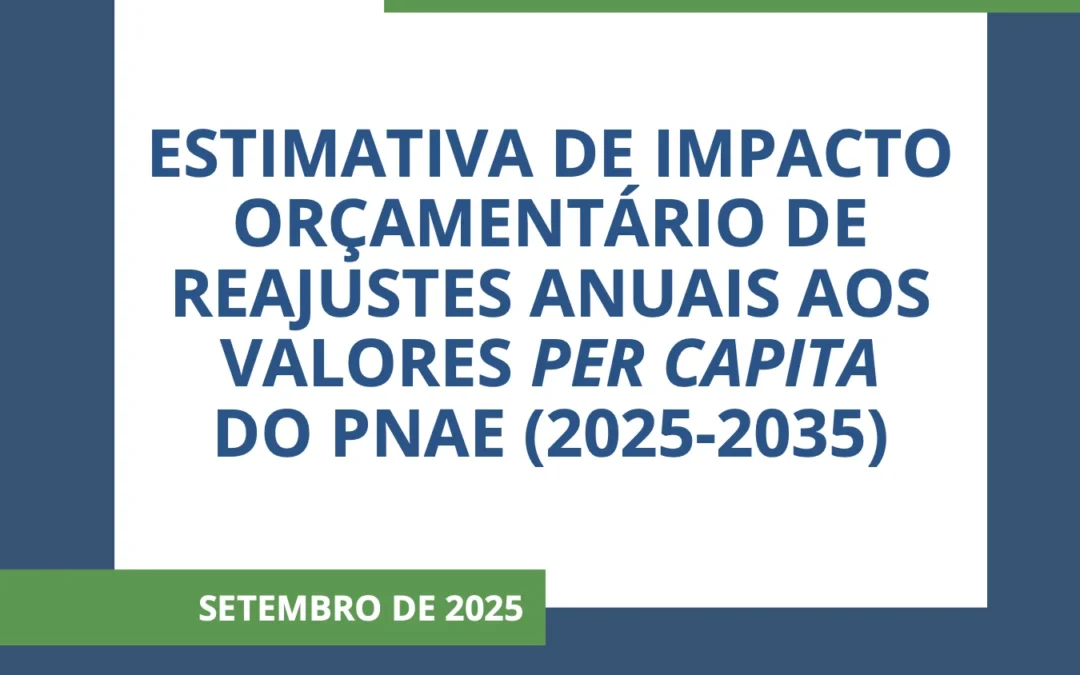 Nota Técnica 03/2025: Estimativa de impacto orçamentário de reajustes anuais aos valores per capita do PNAE (2025-2035)